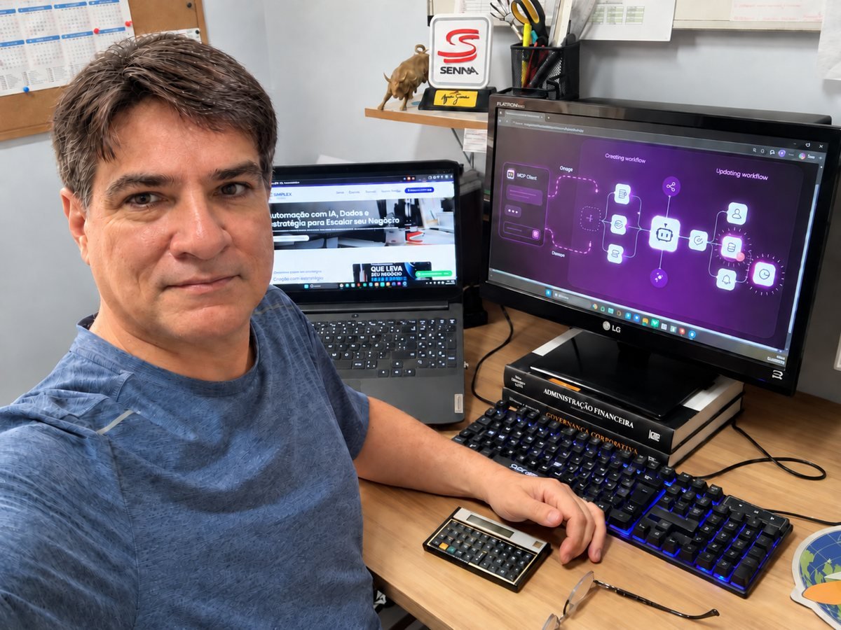 Janilo Parenzi, fundador da Impux Digital, no escritório